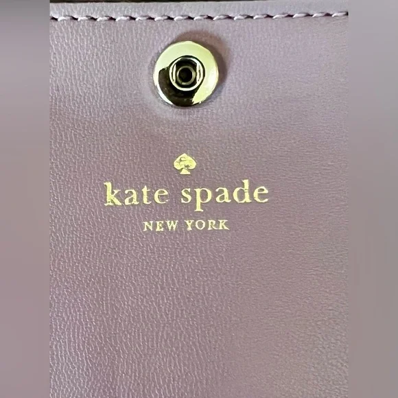 Kate Spade Plum Laurel Way Stacy Large Slim Leather Wallet | Classic | Cute - Picture 7 of 13